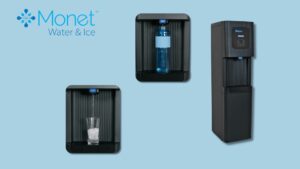 water dispenser and ice maker combo by monet coolers